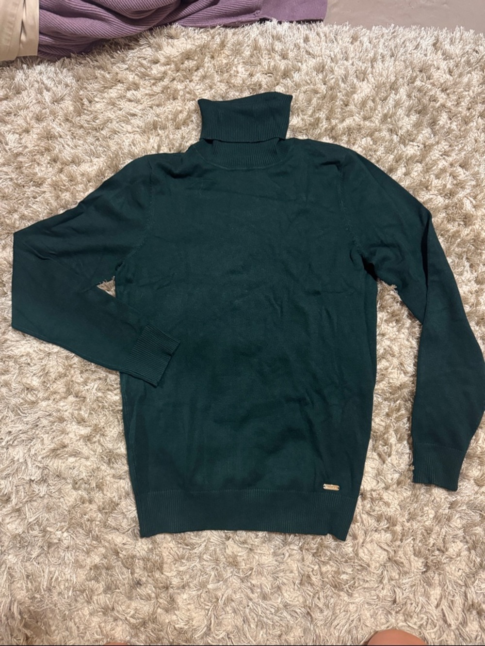 Calvin Klein Men's Forest Green Turtleneck Sweater